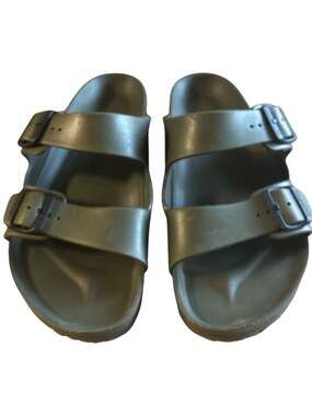 Birkenstock Arizona Essentials EVA Slide Sandals in Khaki